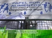 Campanha "Papel por Alimentos" em 1minuto