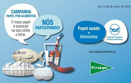 Papel por Alimentos em campanha interna para os colaboradores do El Corte Inglés