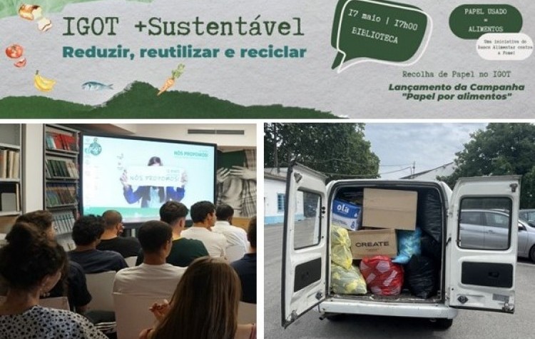 Lançamento da Campanha Papel por Alimentos no IGOT